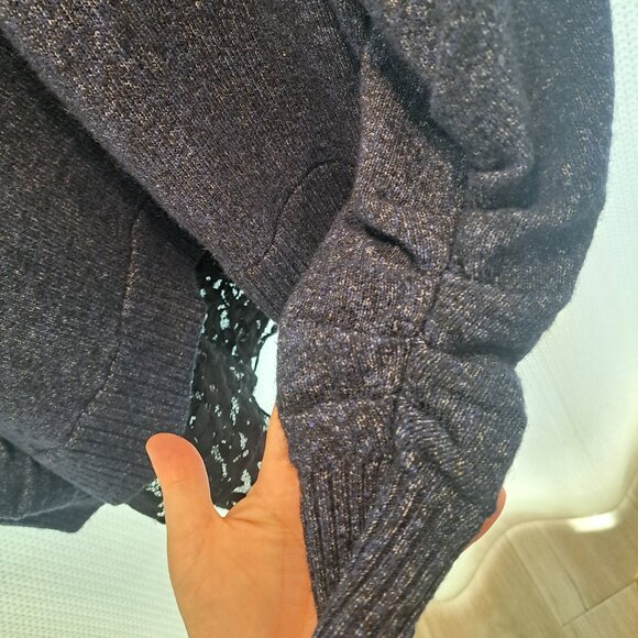 NWOT Torrid Vegan Cashmere Pullover 2-Fer Sweater Blue Size 3 - Picture 7 of 11